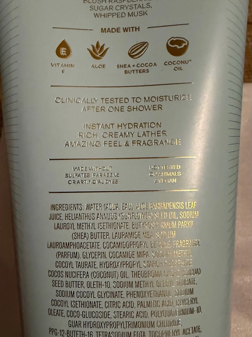 Bath & Body Works Sweetest Song Moisturizing Body Wash - Pink, Teal, Gold